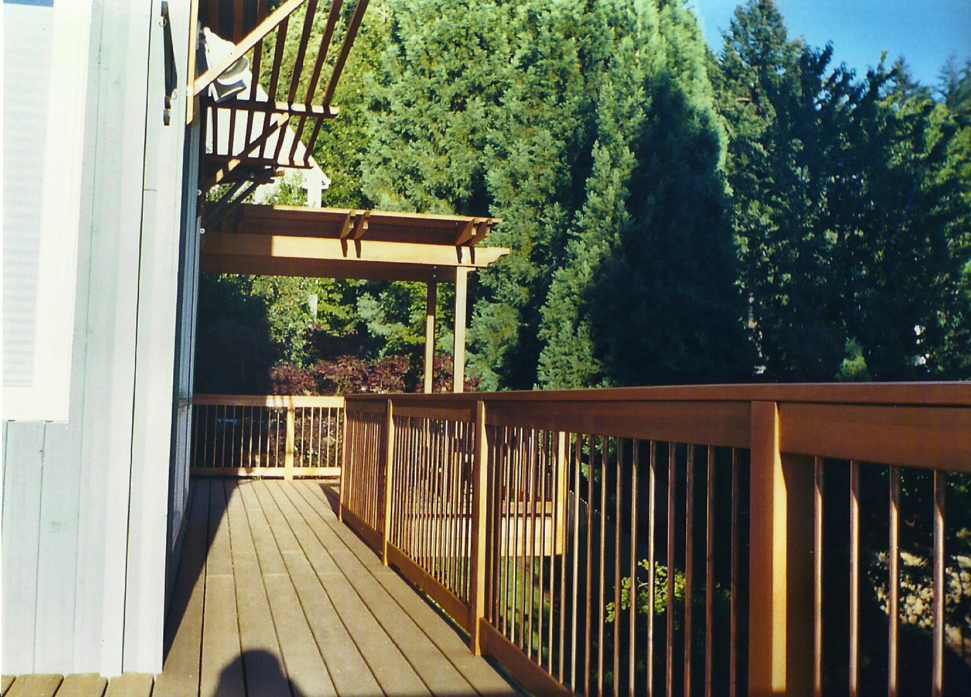 Cedar Deck, Cedar Pergola & Copper Pipe Railing | All American Deck
